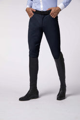 TRIESTE MEN'S RIDING BREECHES WITH KNEE GRIP - TK FABRIC - Blue navy | Vestrum