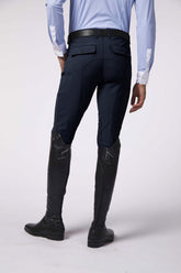 TRIESTE MEN'S RIDING BREECHES WITH KNEE GRIP - TK FABRIC - Blue navy | Vestrum