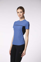 GROIX MAGLIA DA ALLENAMENTO A MANICHE CORTE DA DONNA - Blu | Vestrum