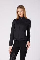 CAPRAIA WOMEN'S ZIP SWEATSHIRT - Black | Vestrum