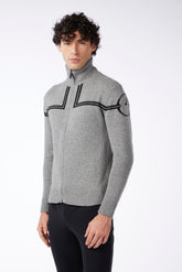 TOURNAI MEN'S TURTLENECK SWEATER - Medium grey/black | Vestrum