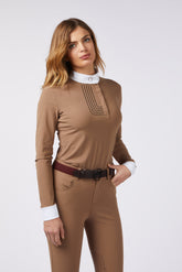 VITTORIA LONG SLEEVED WOMEN'S COMPETITION SHIRT - Hazelnut | Vestrum