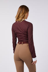 OKLAHOMA WOMEN'S LONG SLEEVE COMPETITION SHIRT - Ruby wine | Vestrum