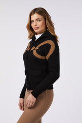 KANAZAWA WOMEN'S TURTLENECK SWEATER - Black/corten | Vestrum