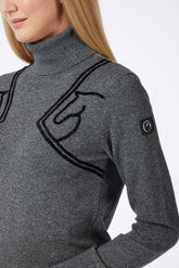 MAGLIA A COLLO ALTO DA DONNA INGOLSTADT - Grigio medio/grigio perla | Vestrum