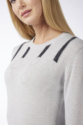LILA WOMEN'S CREWNECK SWEATER - Pearl grey | Vestrum