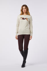 SAITAMA WOMEN'S CREWNECK SWEATER - Sea salt/corten | Vestrum