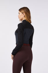 CARENNAC WOMEN'S LONG-SLEEEVED TRAINING TOP - Whale grey | Vestrum