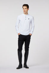 MAGLIA DA ALLENAMENTO A MANICHE LUNGHE UOMO MONTESILVANO - Bianco ottico | Vestrum