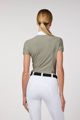 MAGLIA DA GARA A MANICHE CORTE DONNA PANTELLERIA - Verde scuro | Vestrum