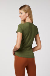T-SHIRT DONNA MONEGLIA - Verde oliva | Vestrum