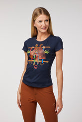 T-SHIRT DONNA LAMPEDUSA - Blu navy | Vestrum