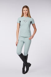 SIROLO WOMEN'S SHORT-SLEEVED TRAINING TOP - Frosty green | Vestrum