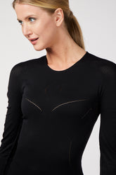 STINTINO WOMEN'S LONG-SLEEVED TRAINING TOP - Black | Vestrum