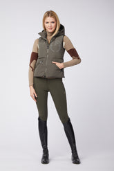HERNE WOMEN'S PADDED VEST - Dark olive green | Vestrum