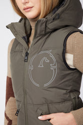HERNE WOMEN'S PADDED VEST - Dark olive green | Vestrum