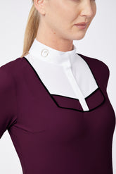 LEUVEN CAMICIA DA CONCORSO A MANICHE LUNGHE DA DONNA - Bordeaux | Vestrum