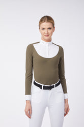 HIRAKATA WOMEN'S LONG-SLEEVED RACING SHIRT - Dark olive green | Vestrum