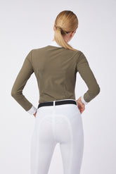 HIRAKATA WOMEN'S LONG-SLEEVED RACING SHIRT - Dark olive green | Vestrum