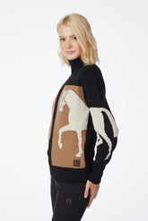 MAGLIA COLLO ALTO DA DONNA IXELLES - Nero/corten | Vestrum