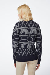 MAGLIONE DA DONNA ANSAN - Blu navy/grigio medio | Vestrum