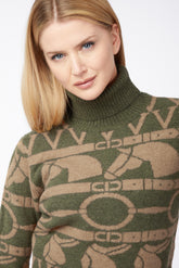 MAGLIONE DA DONNA ANSAN - Blu navy/grigio medio | Vestrum