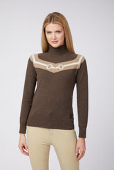 NICOSIA WOMEN'S TURTLENECK SWEATER - Cream/sand | Vestrum