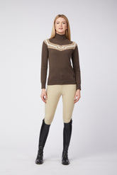NICOSIA WOMEN'S TURTLENECK SWEATER - Cream/sand | Vestrum