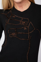 MAGLIONE DA DONNA OULU - Blu/marrone | Vestrum