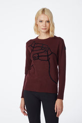 MAGLIONE DA DONNA OULU - Blu/marrone | Vestrum