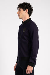 CHIASSO FELPA DA UOMO CON ZIP - Blu navy | Vestrum