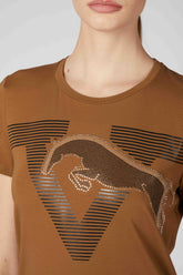 INTERLAKEN WOMEN'S T-SHIRT - Dark chocolate | Vestrum