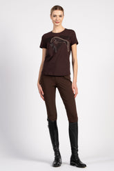 INTERLAKEN WOMEN'S T-SHIRT - Dark chocolate | Vestrum