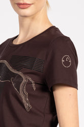 INTERLAKEN WOMEN'S T-SHIRT - Dark chocolate | Vestrum
