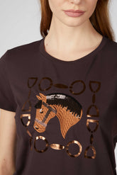 ANNACY WOMEN'S T-SHIRT - Dark chocolate | Vestrum