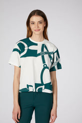 GRANADA T-SHIRT DA DONNA - Lana/verde foresta | Vestrum