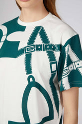 GRANADA T-SHIRT DA DONNA - Lana/verde foresta | Vestrum