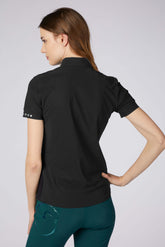 MERIDA WOMEN'S TRAINING POLO SHIRT - Black | Vestrum