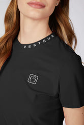 ULMA WOMEN'S TECHNICAL FABRIC T-SHIRT - Black | Vestrum