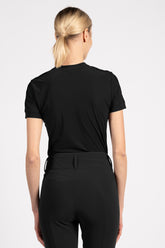 ANTIBES WOMEN'S TECHNICAL FABRIC T-SHIRT - Black | Vestrum