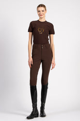 ANTIBES WOMEN'S TECHNICAL FABRIC T-SHIRT - Dark brown | Vestrum