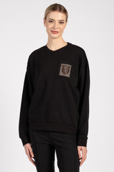 NIVELLES WOMEN'S SWEATER - Black | Vestrum