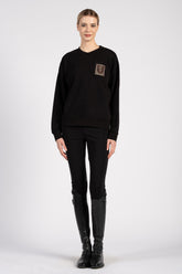 NIVELLES WOMEN'S SWEATER - Black | Vestrum