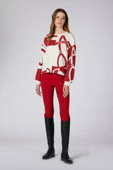 MONTPELLIER WOMEN'S SWEATER - Wool/red | Vestrum