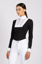 CESENA CAMICIA DA GARA DA DONNA - COLLO ALTO - Bianco/bianco | Vestrum