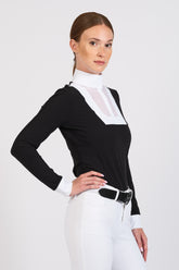CESENA CAMICIA DA GARA DA DONNA - COLLO ALTO - Bianco/bianco | Vestrum