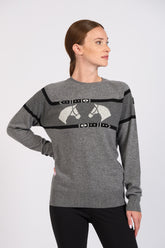 SPRUCE MEADOWS WOMEN'S SWEATER - Steel grey/medium grey | Vestrum