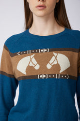 SPRUCE MEADOWS WOMEN'S SWEATER - Steel grey/medium grey | Vestrum