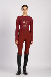 NAMUR WOMEN'S TRAINING TOP - Brick red | Vestrum