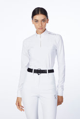 MAGLIA DA GARA A MANICHE LUNGHE DA DONNA KURSA - Bianco ottico | Vestrum